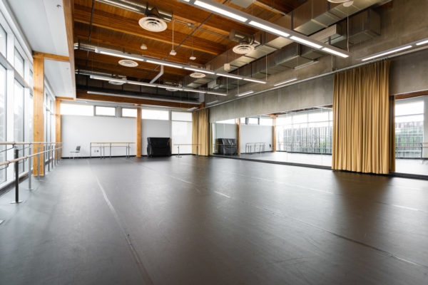Large empty dance studio