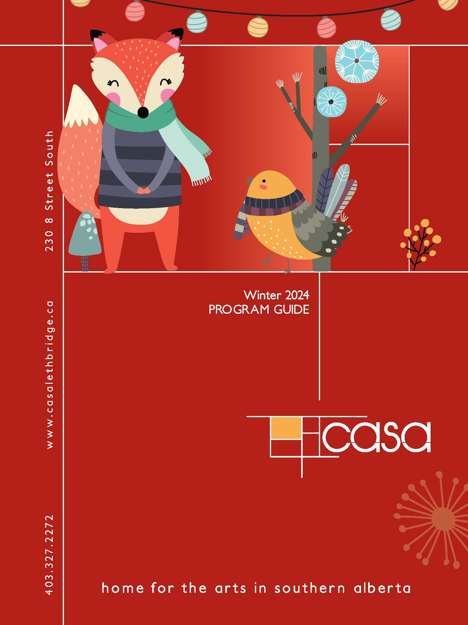 Cover of the Casa Winter 2024 Program Guide